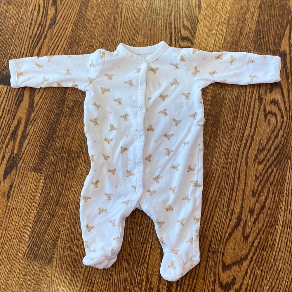 Polo Ralph Lauren Bear Cotton Coverall - Girl